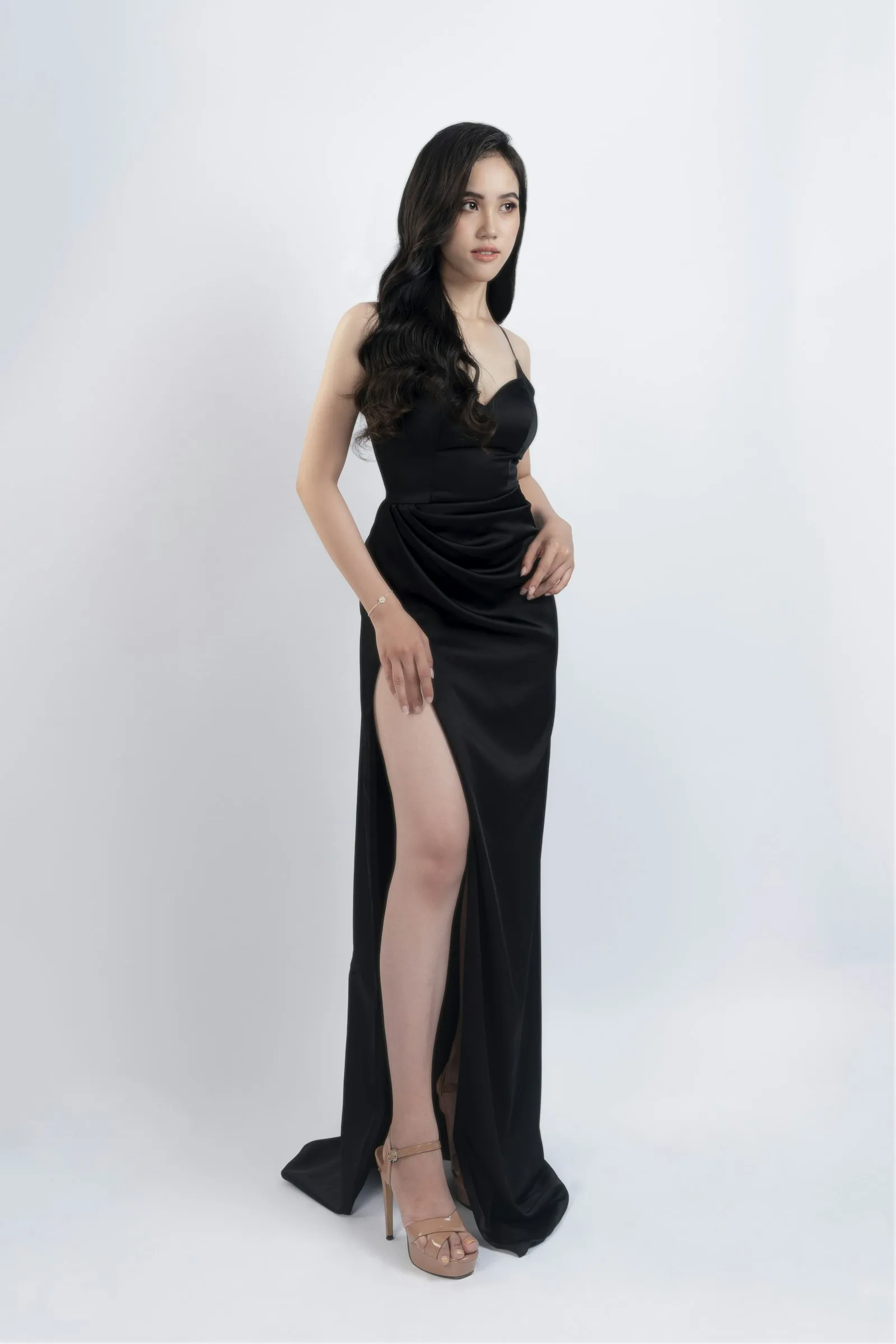 Fente Noire — Robe longue Hyssky